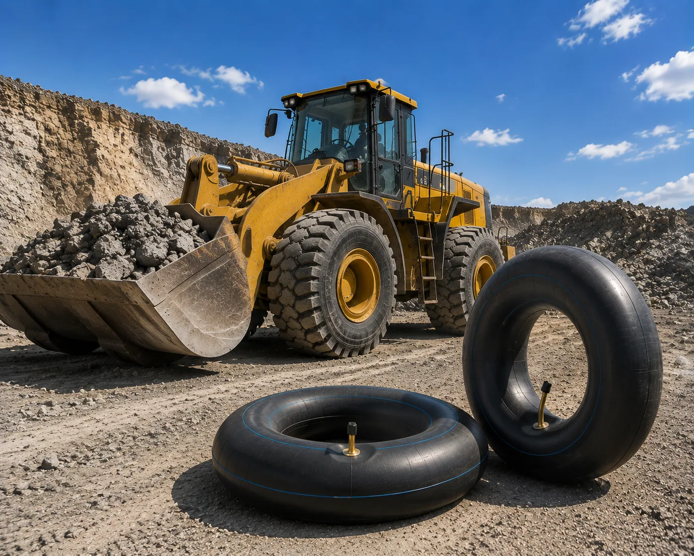 OTR / Earthmover inner tube application