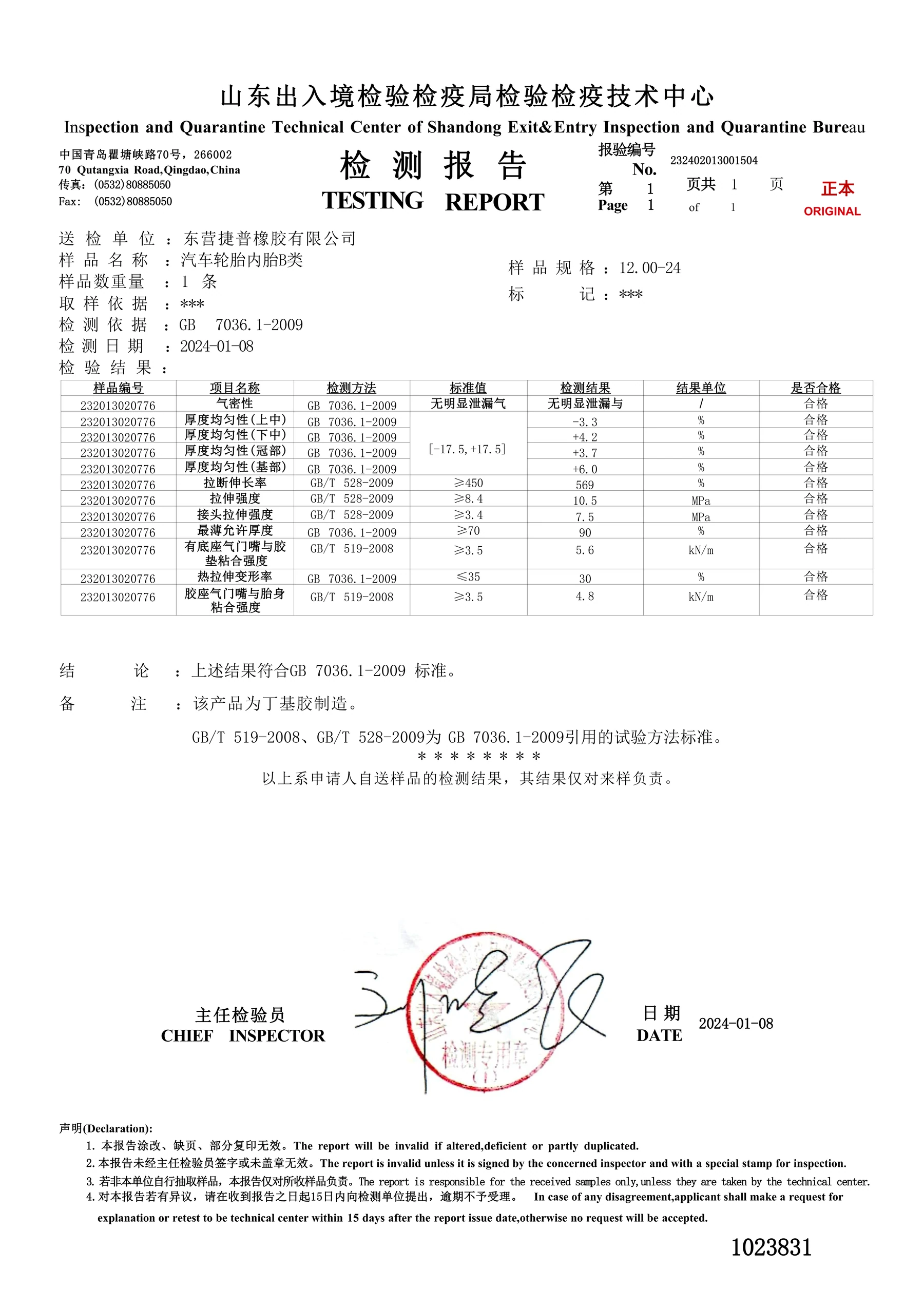 12.00-24 Test Report document